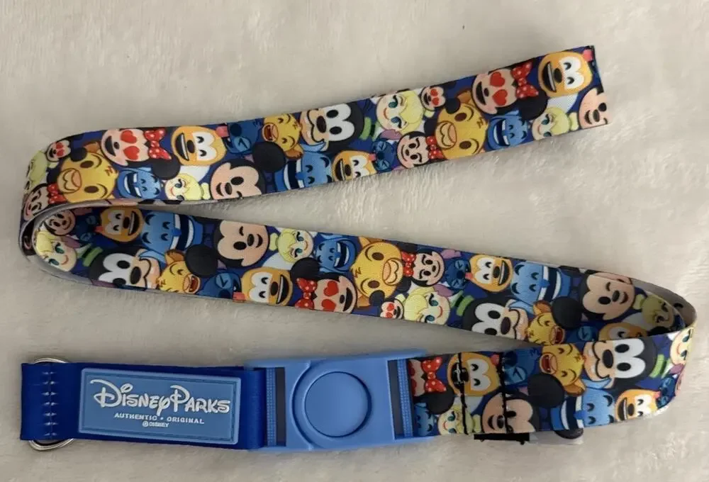 Disney Parks Characters Of Disney Emojis Lanyard